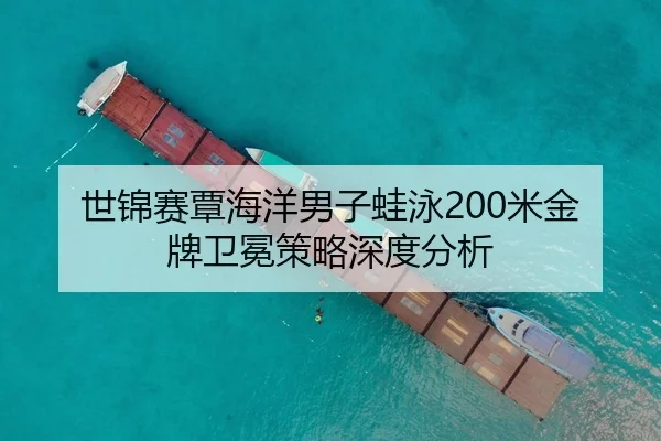 世锦赛覃海洋男子蛙泳200米金牌卫冕策略深度分析